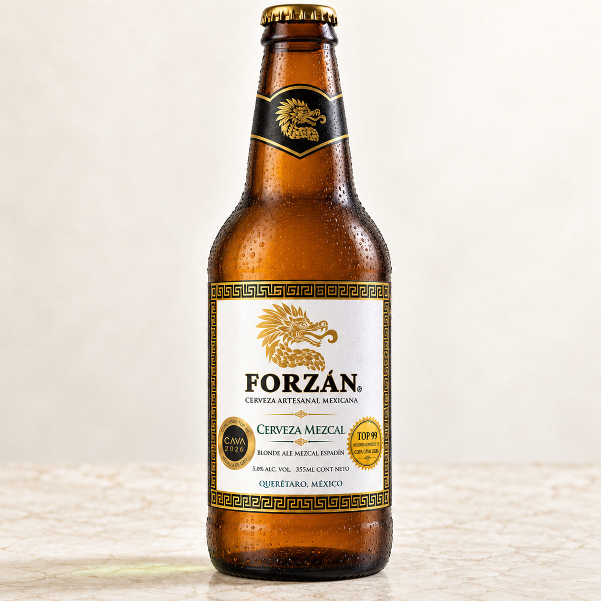 Cerveza con Mezcal FORZÁN — Caja con 24 botellas