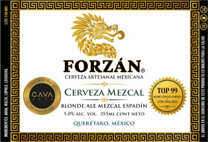Cerveza con Mezcal FORZÁN — Caja con 24 botellas