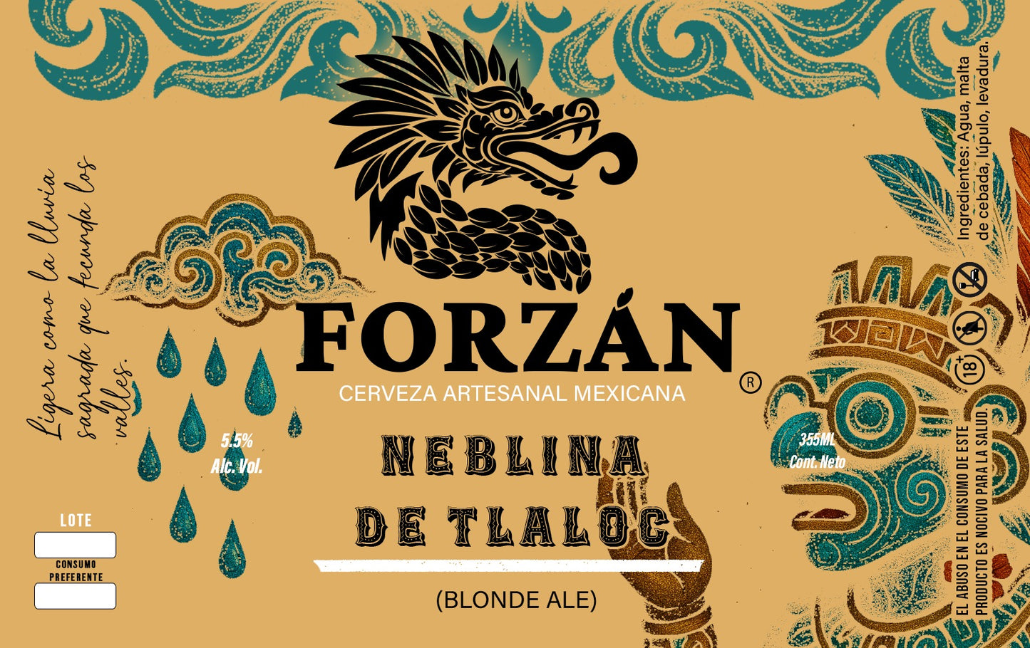 Cerveza estilo Blonde Ale Clásica – Neblina de Tláloc